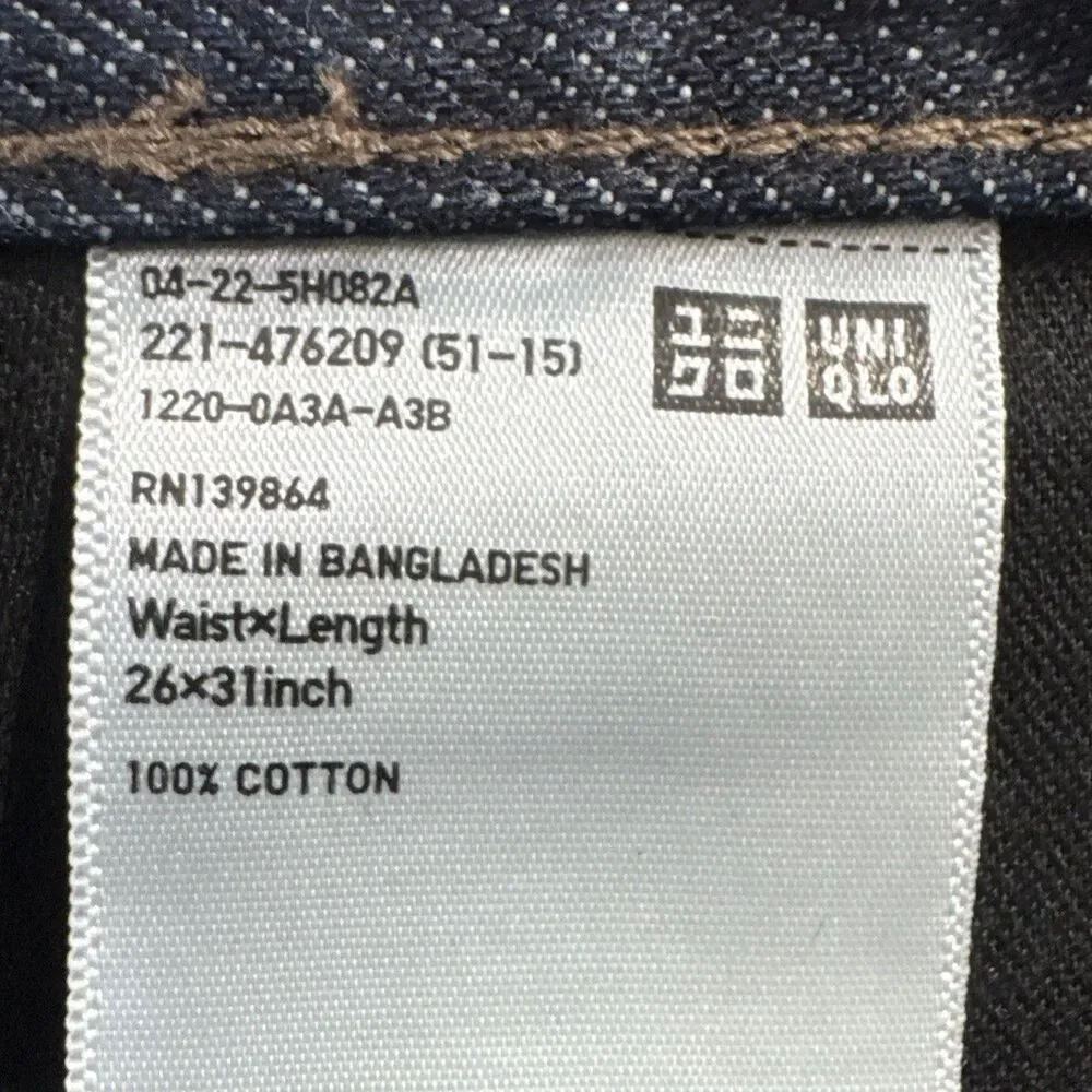 JW Anderson x Uniqlo Straight Jeans Women 26x31 (29x30.75) Blue Denim Collab JWA - Picture 5 of 12